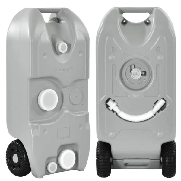 10.6 Gallon Portable Camping Water Holding Tank with Large Wheels - 图片 14