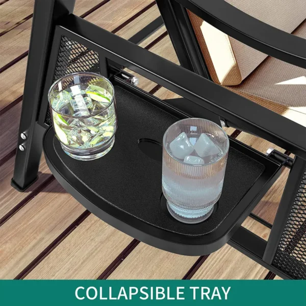 3-Person Canopy Porch Swing Outdoor Large Patio Swing Chair - 图片 15