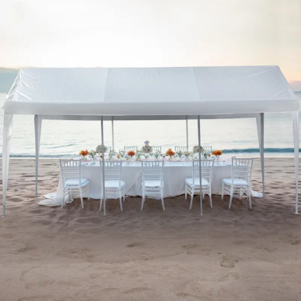 10x20FT Outdoor Canopy Tent Galvanized Heavy Duty Party Tent Wedding Event Shelters Carport Removable Sidewalls & 1 Storage Bags - 图片 8