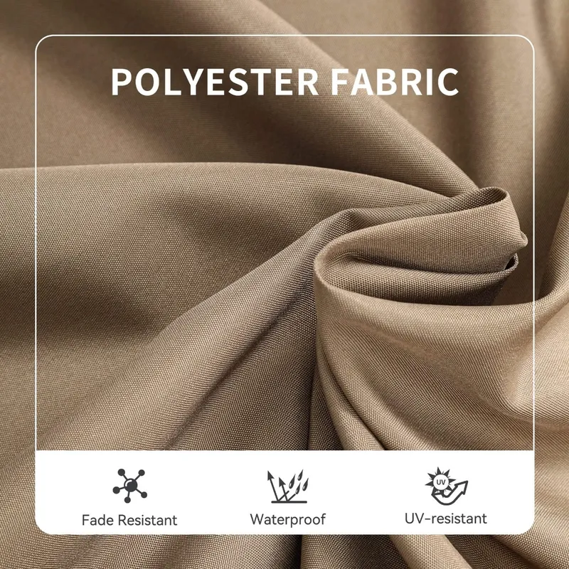 3-Person Canopy Porch Swing Outdoor Large Patio Swing Chair - 图片 13